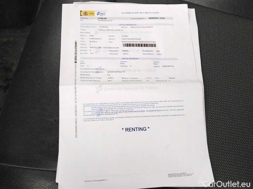 Opel  Vivaro  Furgón S Express 2.0 120CV MT6 E6dT #17