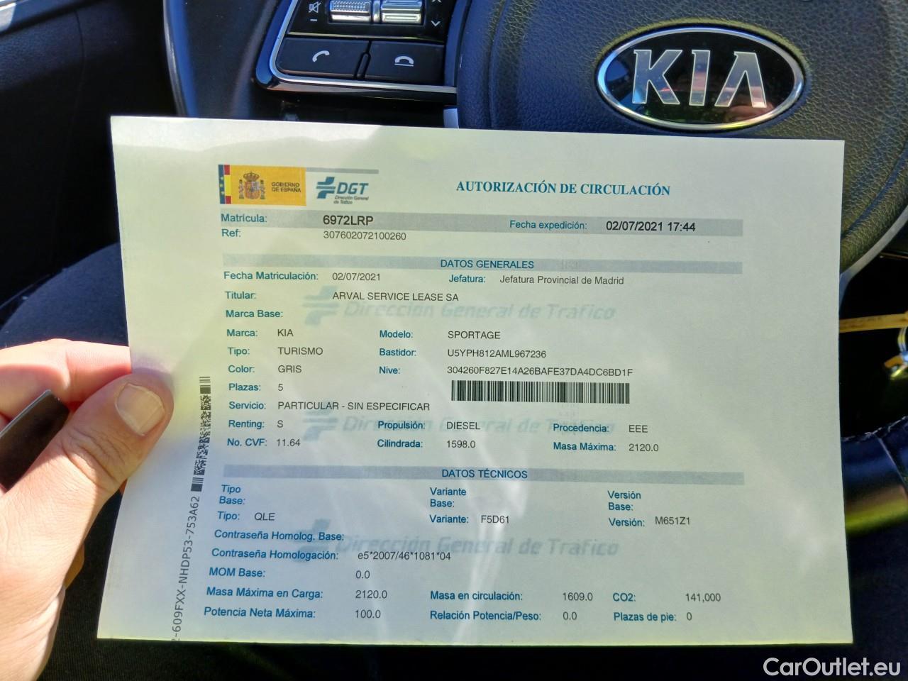  KIA  Sportage  Drive Plus 2WD 1.6 CRDi 135CV MT6 E6dT #3