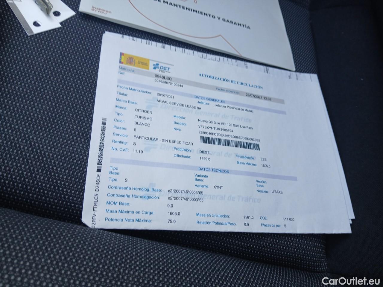  Citroen  C3  Live Pack 1.5 BlueHDi 100CV MT6 E6d #2