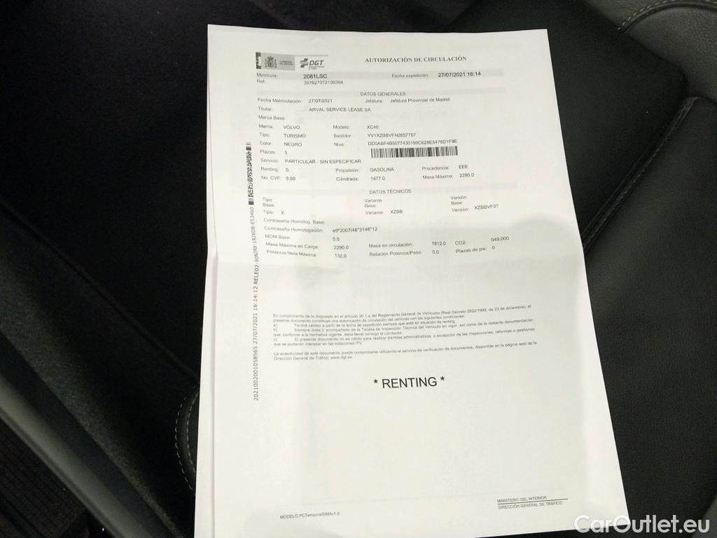  Volvo  XC 40 VOLVO XC40 / 2017 / 5P / todoterreno 1.5 T5 Twin Recharge Inscription Auto #6