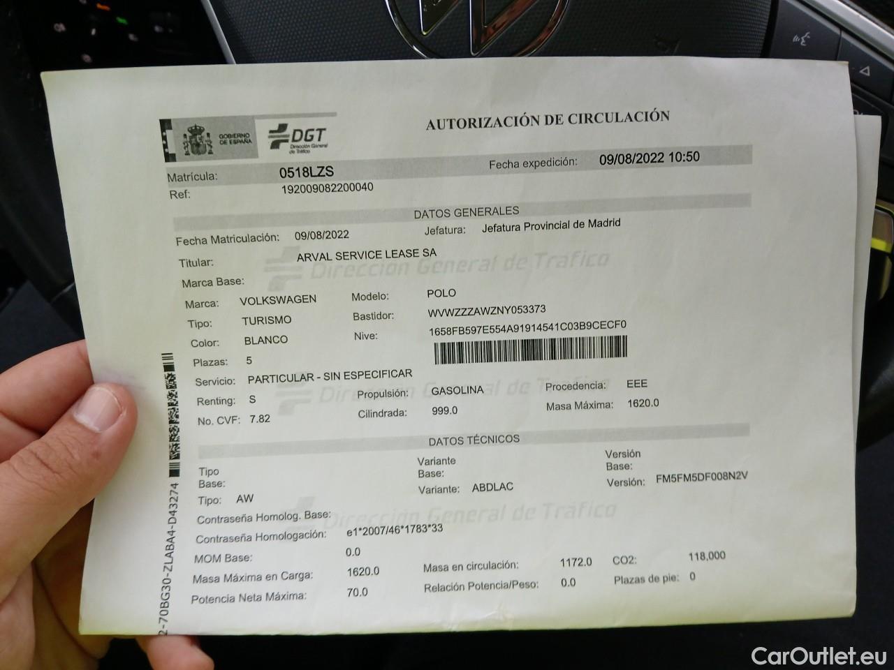  Volkswagen  Polo  VI Life 1.0 TSI 95CV MT5 E6d #2