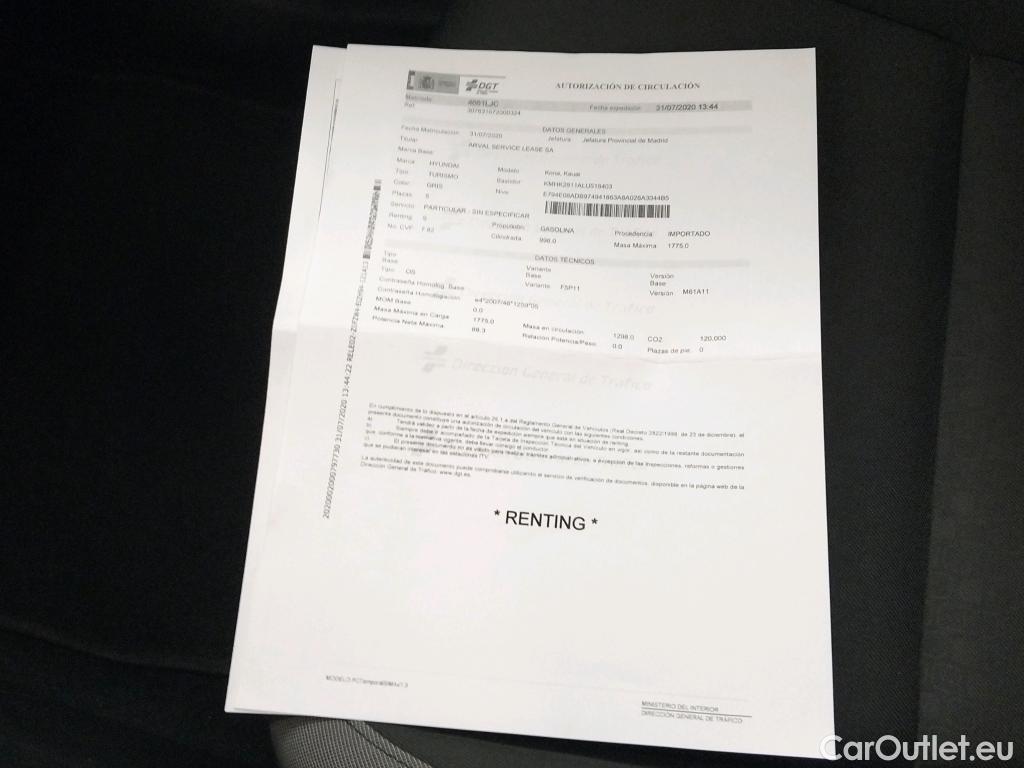  Hyundai  Konna HYUNDAI Kona / 2017 / 5P / todoterreno 1.0 TGDi Klass 4x2 #8