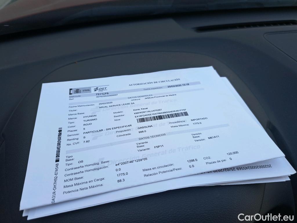  Hyundai  Konna HYUNDAI Kona / 2017 / 5P / todoterreno 1.0 TGDi Klass 4x2 #10