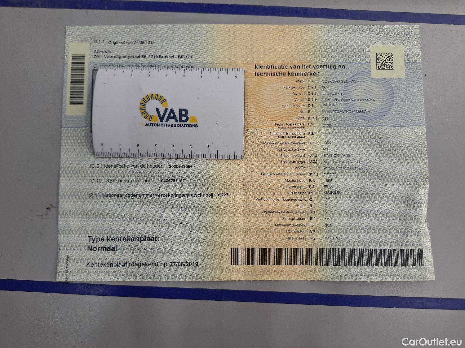 Volkswagen  Passat VW,  Variant '14, Volkswagen  Variant 1.6 TDI Comfortline Busi #11