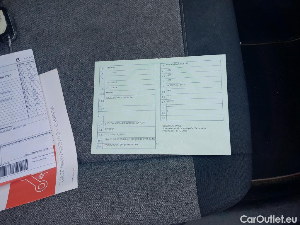  Citroen  C3 CITROEN  Aircross / 2017 / 5P / todoterreno BlueHDi 73kW (100CV) S&S Origins(SL) #28