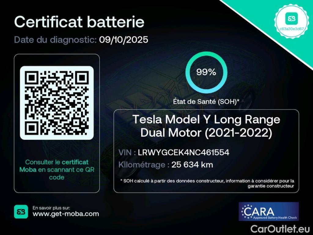Tesla  Model Y TESLA  / 2020 / 5P / SUV Grand Autonomie Dual Motor AWD #2