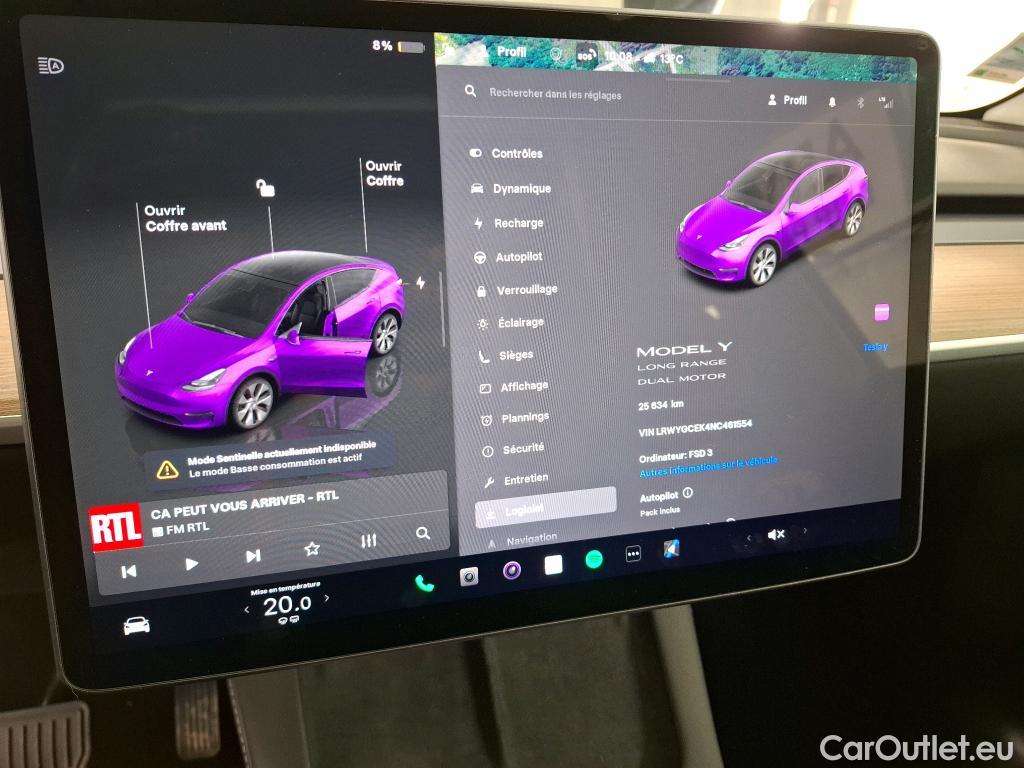Tesla  Model Y TESLA  / 2020 / 5P / SUV Grand Autonomie Dual Motor AWD #7