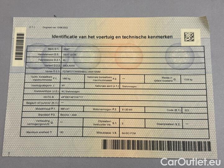 Seat  Leon  1.0 eTSI 110 Move! DSG (Mild Hybrid) 81kW/110pk  5D/P Auto-7 #12