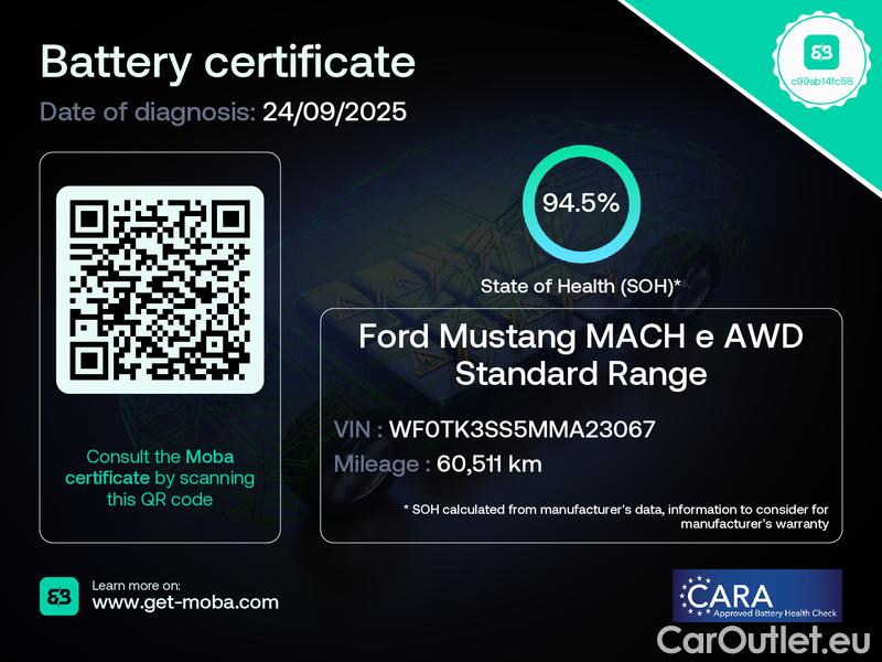 Ford  Mustang Ford,  '20 BEV, Ford  Mach-E 76kWh 190kW Standard Range AWD #17