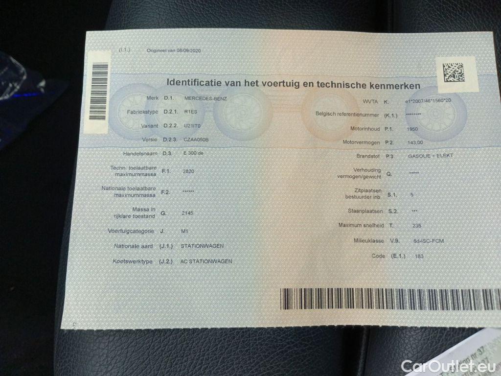 Mercedes  E-Klasse Mercedes-Benz  Break E 300de Business Solution 5d #11