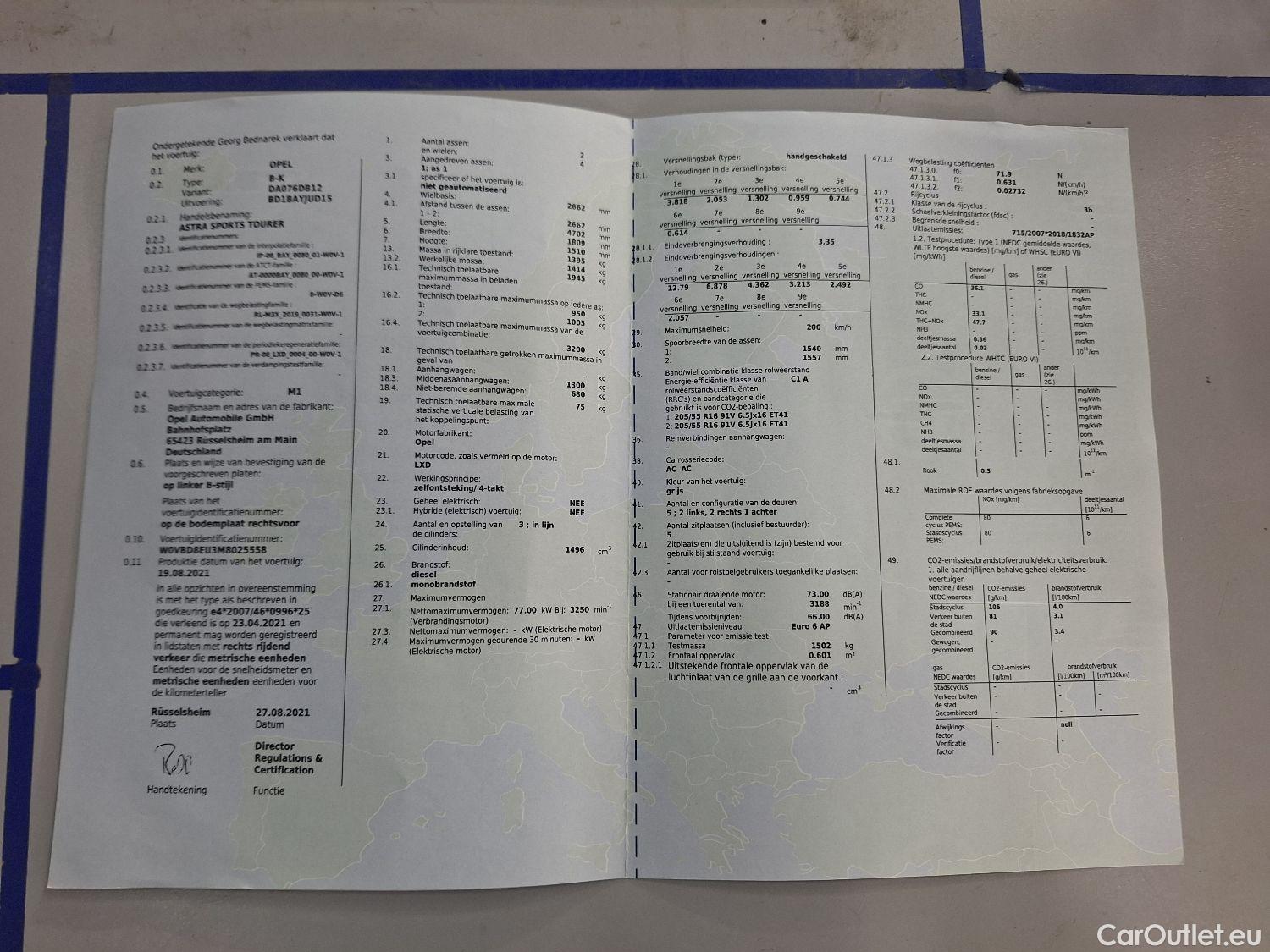 Opel  Astra Opel,  ST FL'19, Opel  Sports Tourer 1.5 Turbo D 77kW S/S Edit #16