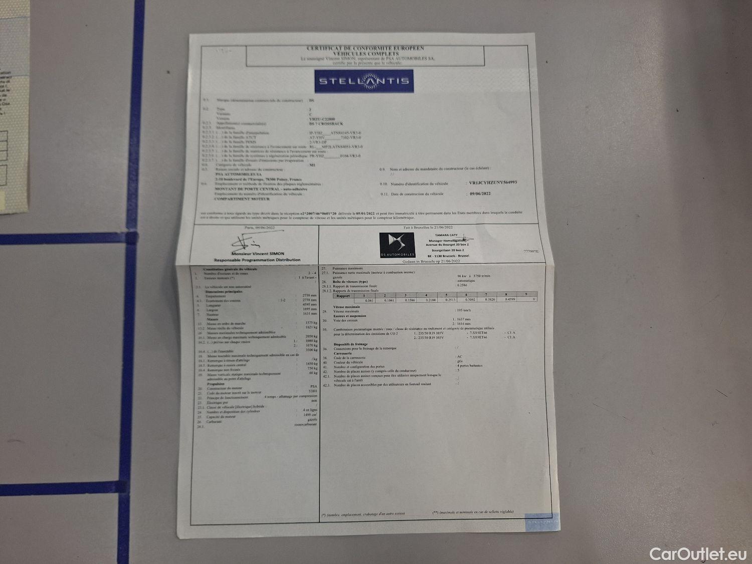 DS  DS7 DS,  CB '17, DS 7 Crossback 1.5 BlueHDi 130 Auto PERFORMANCE Li #16