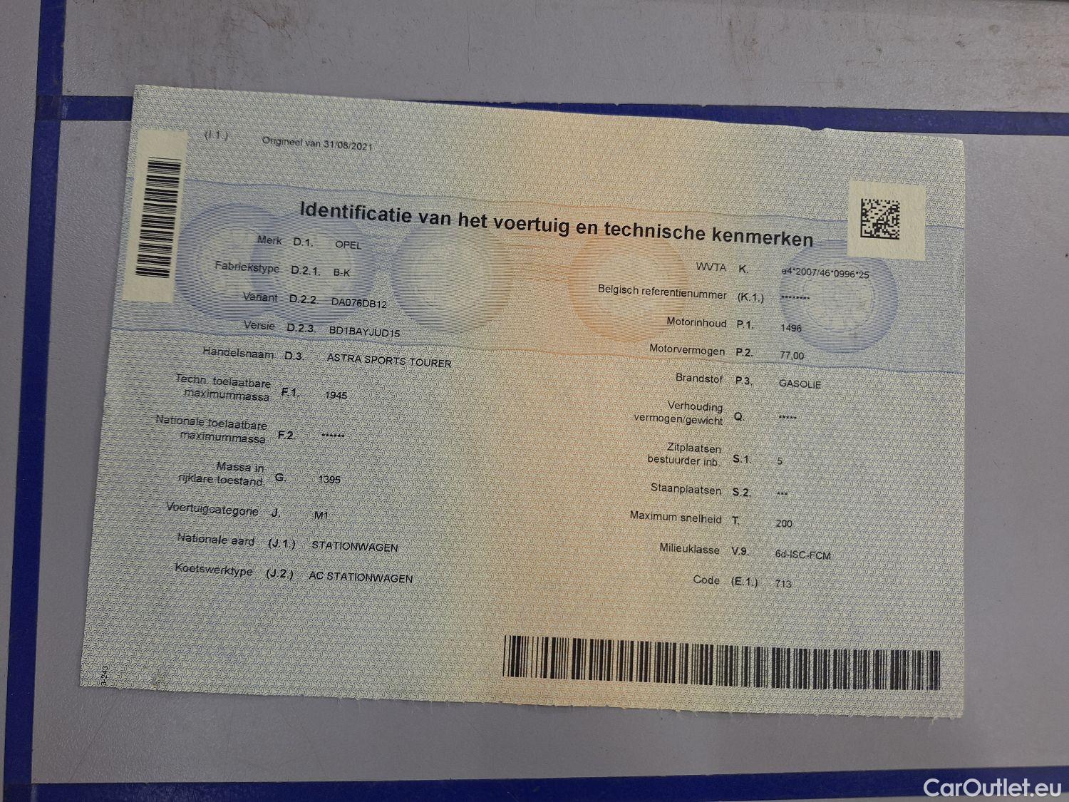 Opel  Astra Opel,  ST FL'19, Opel  Sports Tourer 1.5 Turbo D 77kW S/S Edit #11