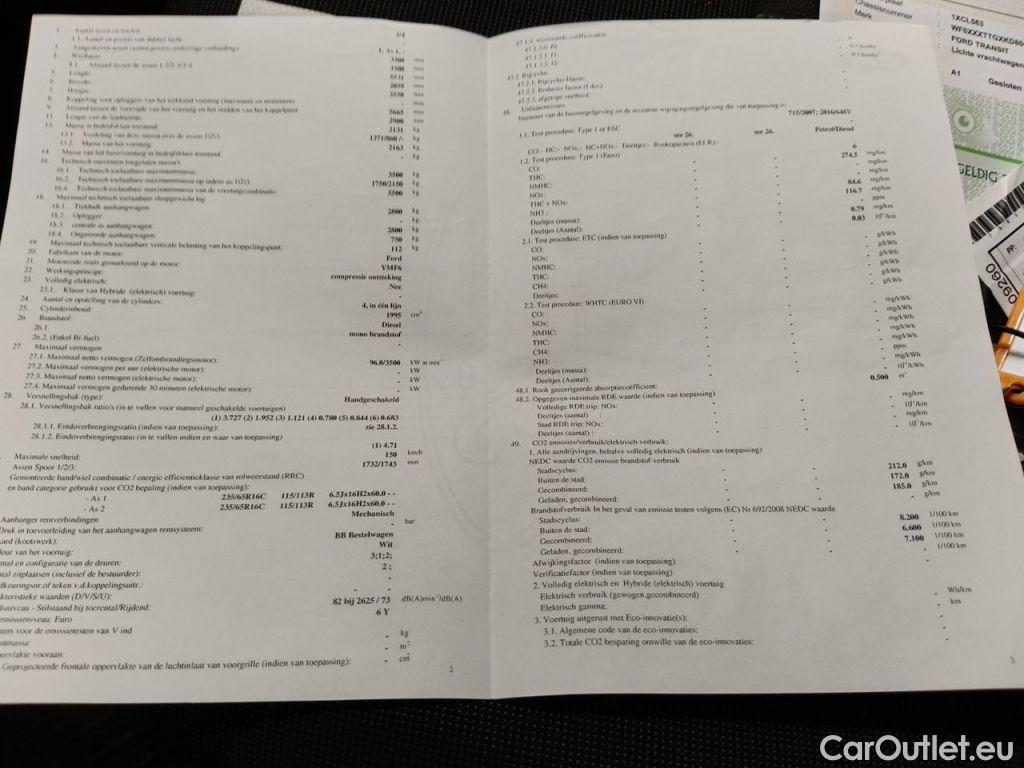 Ford  Transit Ford  350M 2.0TD 130pk 96kW M6 Trend 4d #11