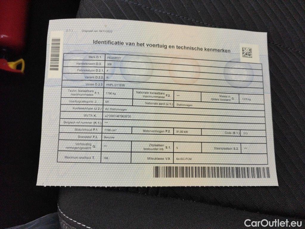 Peugeot  308 Peugeot  SW 1.2 PureTech 110 S&S Active Pack 5d #11