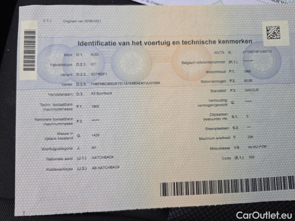 Audi  A3 Audi  Sportback 2.0 30 TDi 85kW 5d #11