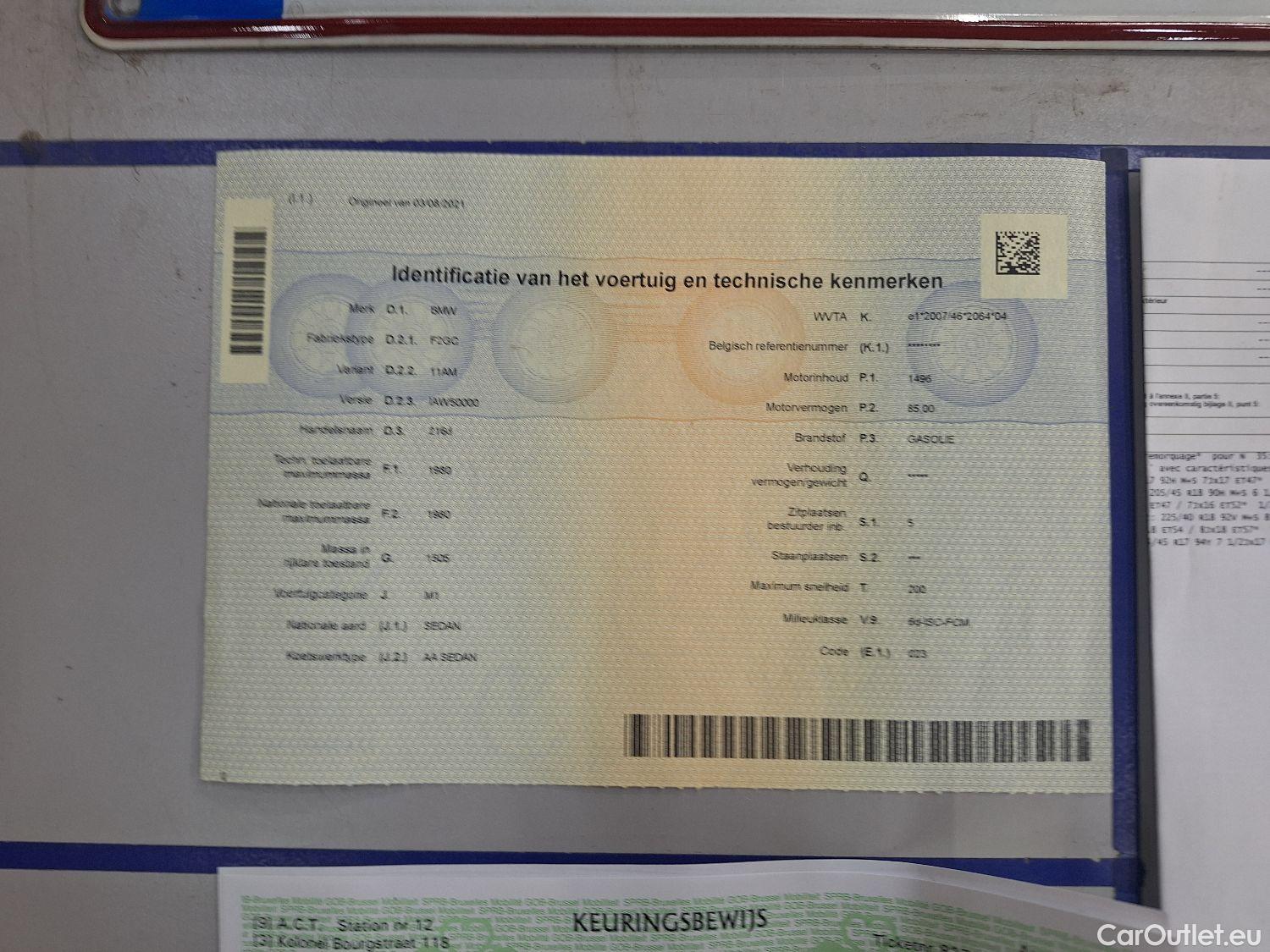 Bmw  Serie 2 BMW, 2-serie Gr.Coupé '19, BMW 2 Reeks Gran Coupé 216dA (85kW) 4d #11