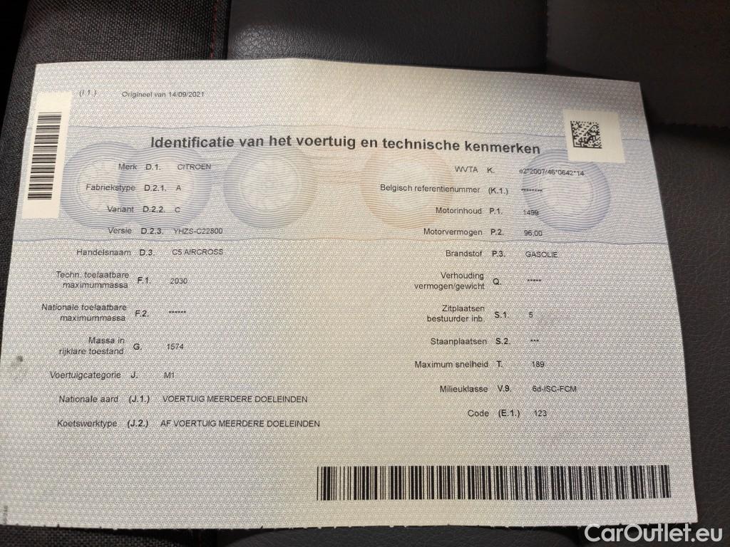 Citroen  C5 Citroën  Aircross 1.5 BlueHDi 130 S&S EAT8 Feel 5d #11