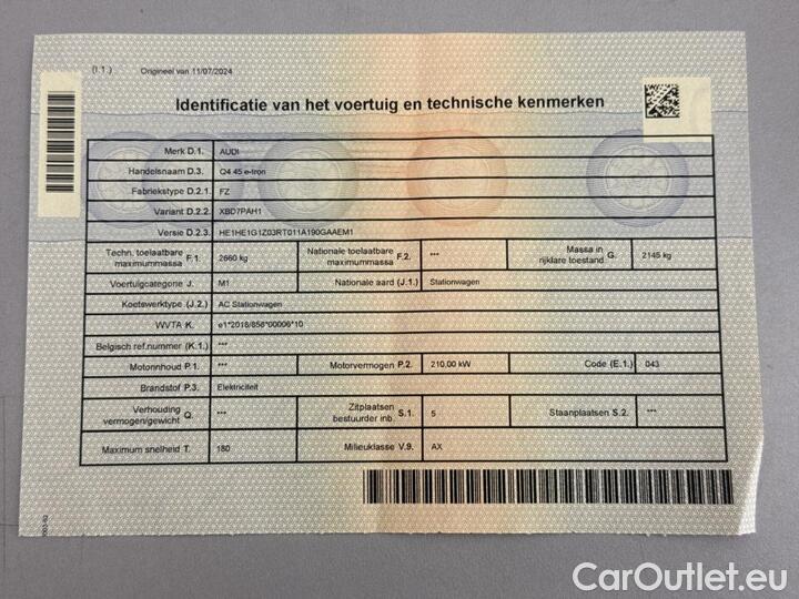 Audi  Q4 E-Tron  45 e-tron -- Attraction 210kW/286pk  5D/P Auto-null - WLTP onvolledig #12