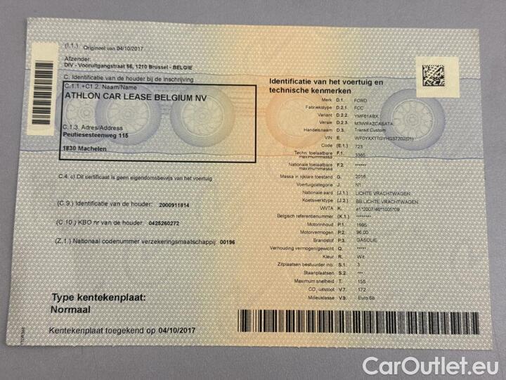 Ford  Transit  CUSTOM 340S FOU SWB DSL 2.0 TDCi L1H1 Trend 96kw/130pk 5D/P M6 #11