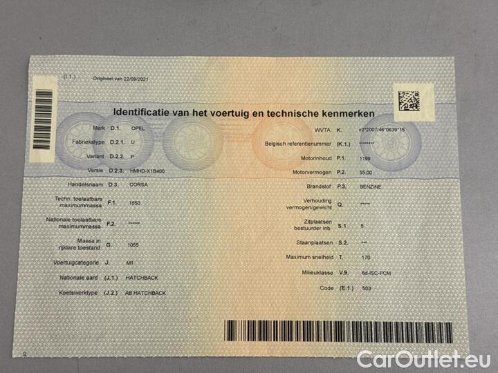 Opel  Corsa  1.2 S/S Edition 55kW/75pk  5D/P Man-5 #11