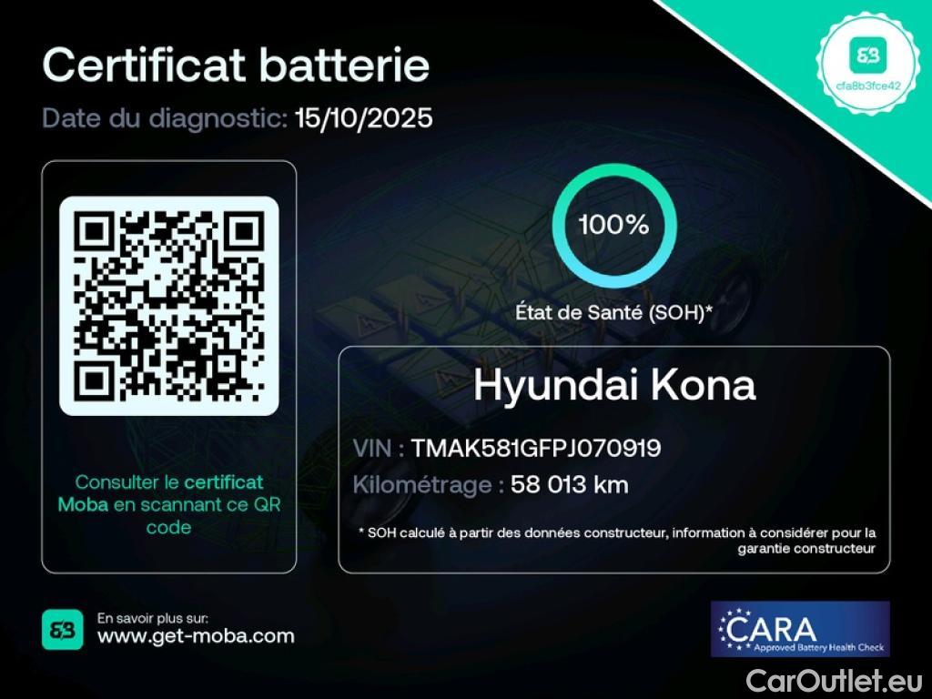 Hyundai  Konna HYUNDAI Kona / 2020 / 5P / SUV BEV 64KWH ELECTRIQUE 204CH EXECUTIVE #2