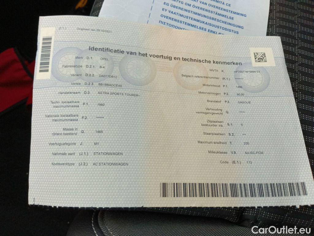 Opel  Astra Opel  Sports Tourer 1.5 Turbo D 90kW S/S Elegance Auto 5d #11