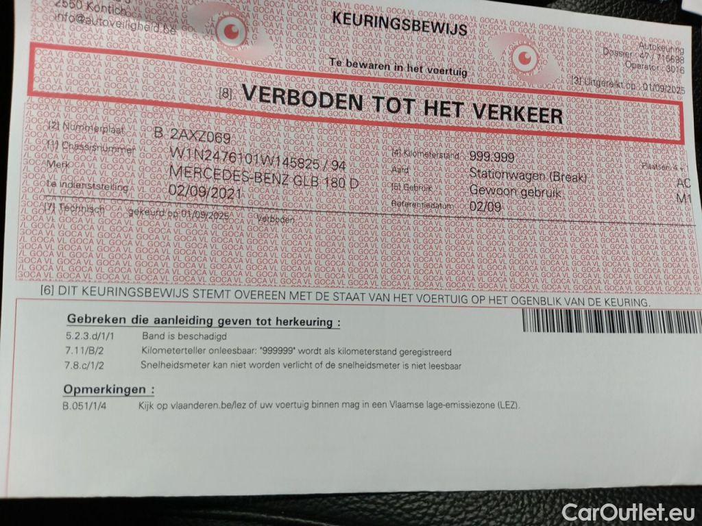 Mercedes  GLB Mercedes-Benz   180 d Business Solution 5d #11