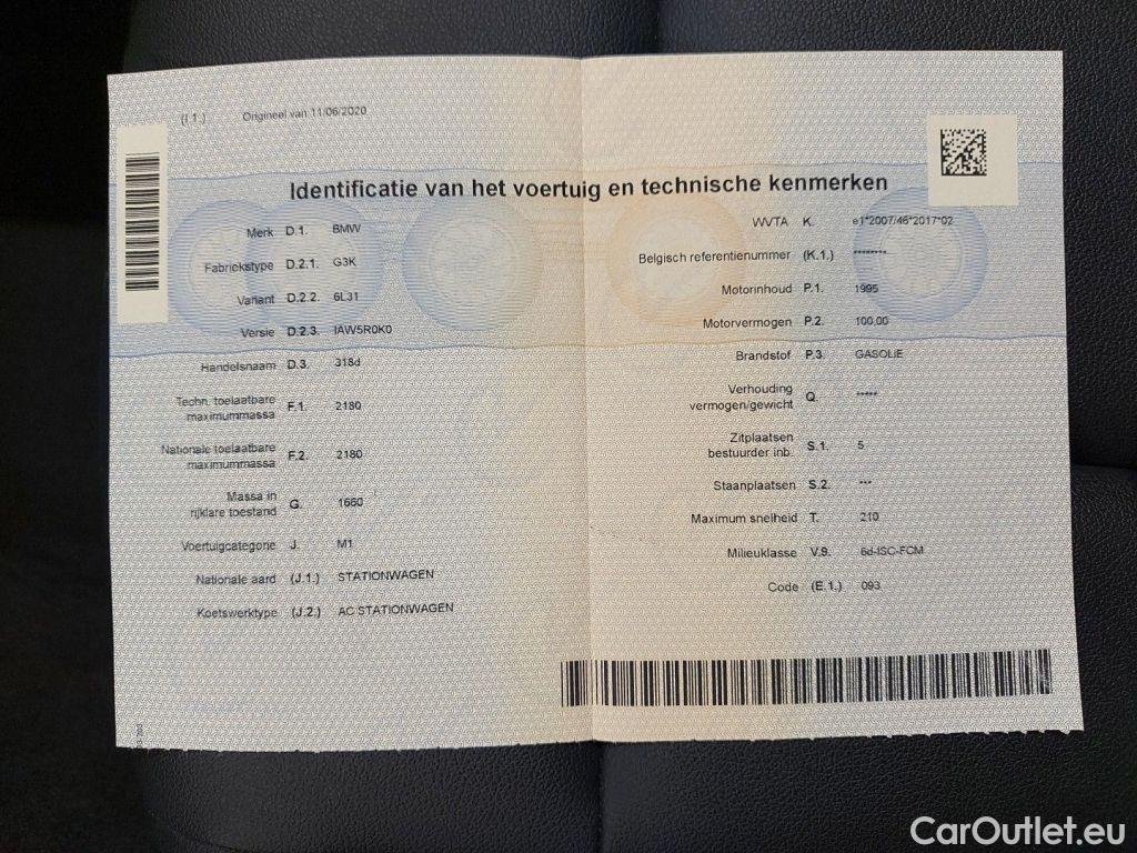 Bmw  Serie 3 BMW 3 Reeks Touring 318dA (100 kW) 5d #11