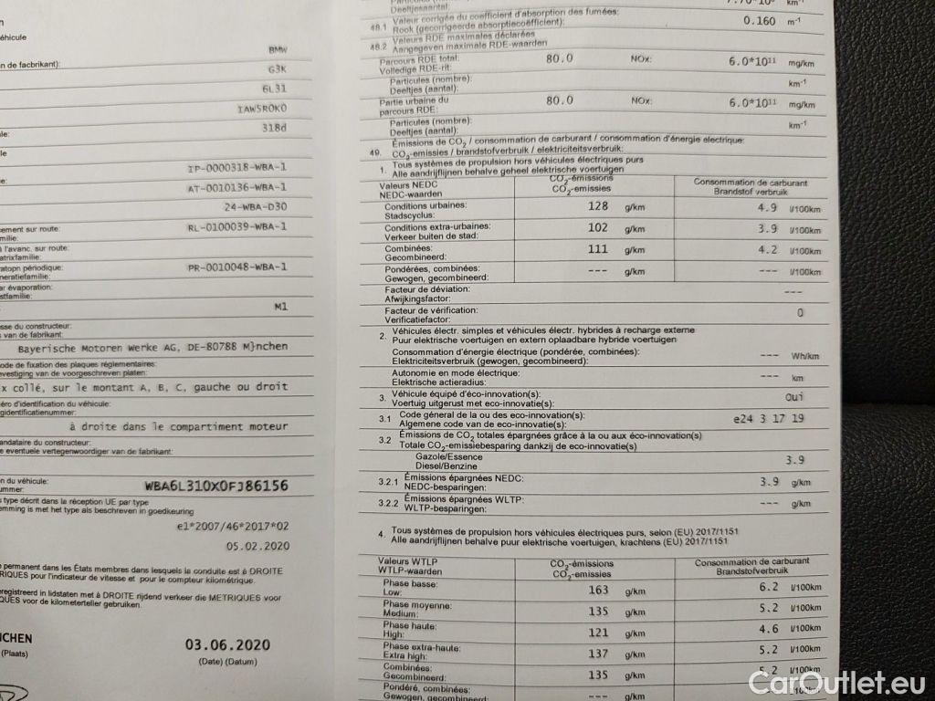 Bmw  Serie 3 BMW 3 Reeks Touring 318dA (100 kW) 5d #12