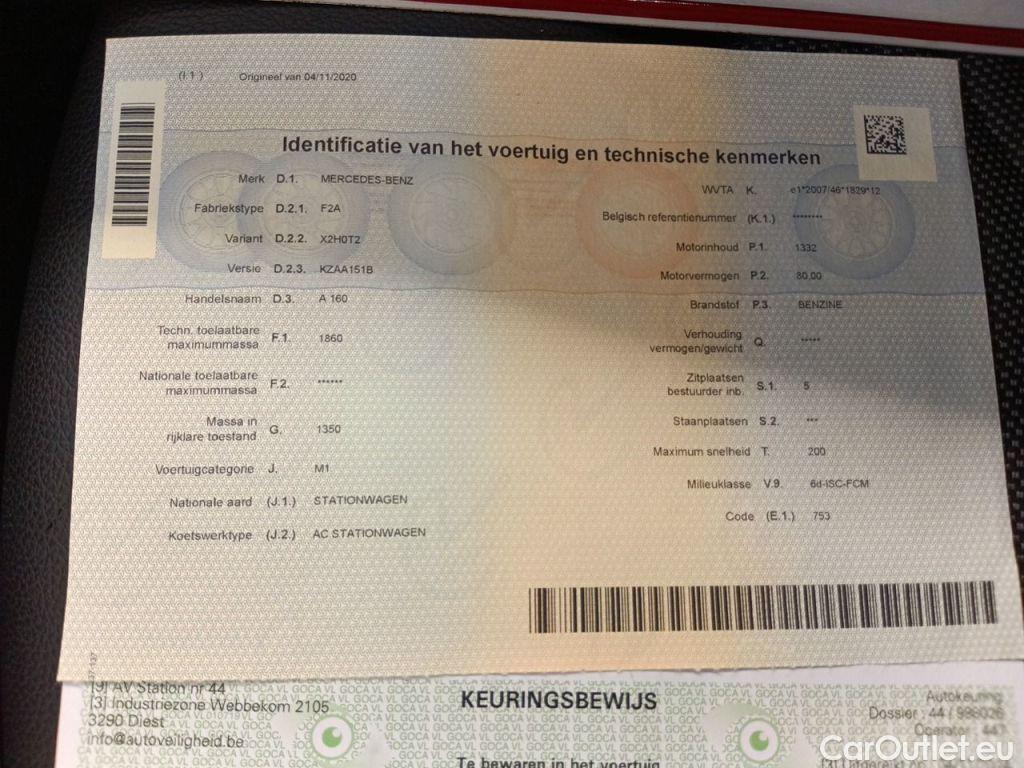 Mercedes  A-Klasse Mercedes-Benz  A 160 5d #11