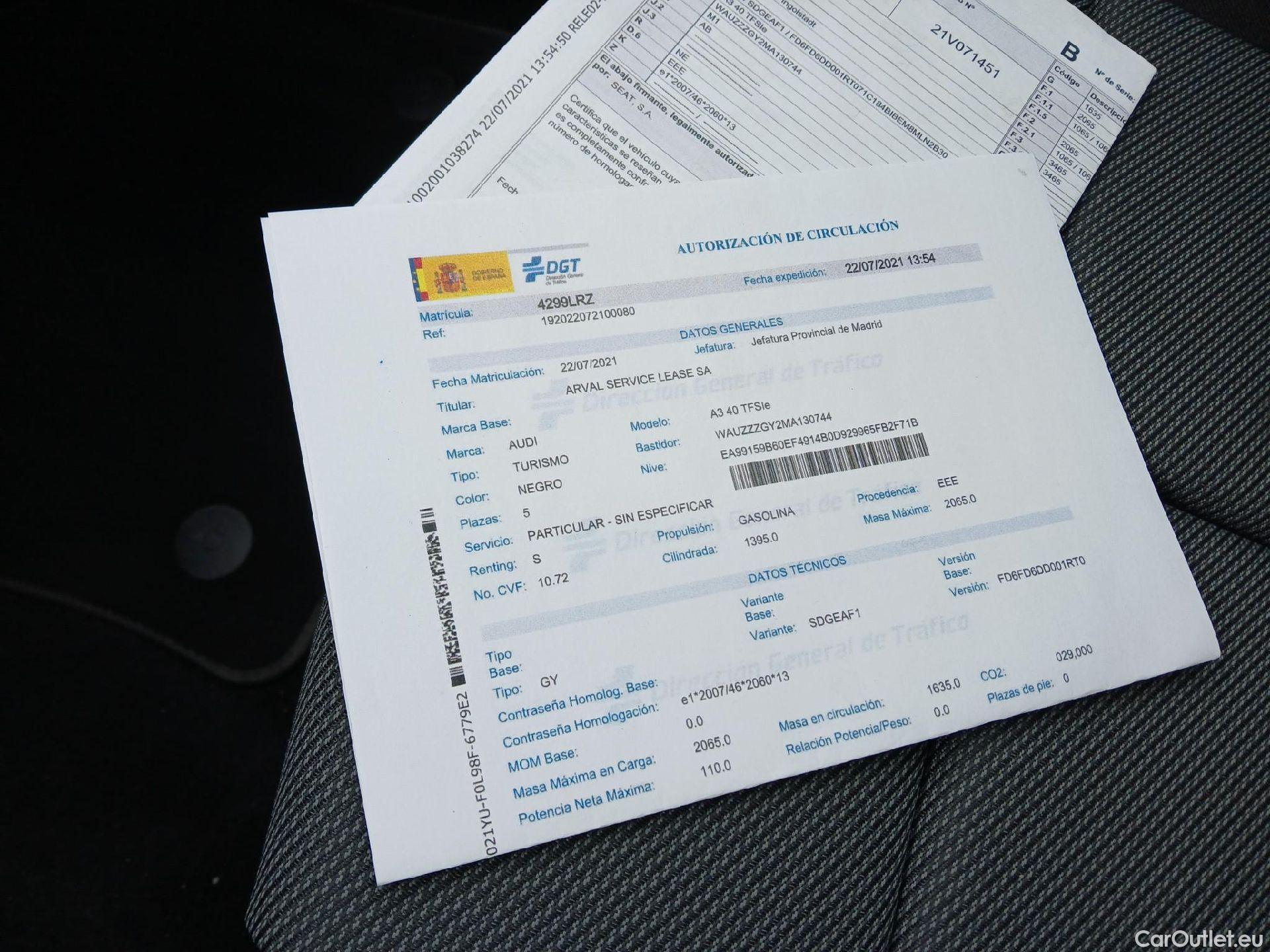 Audi  A3 AUDI  / 2020 / 5P / berlina con portón Sportback S line 40 TFSI e 150kW S tron #38