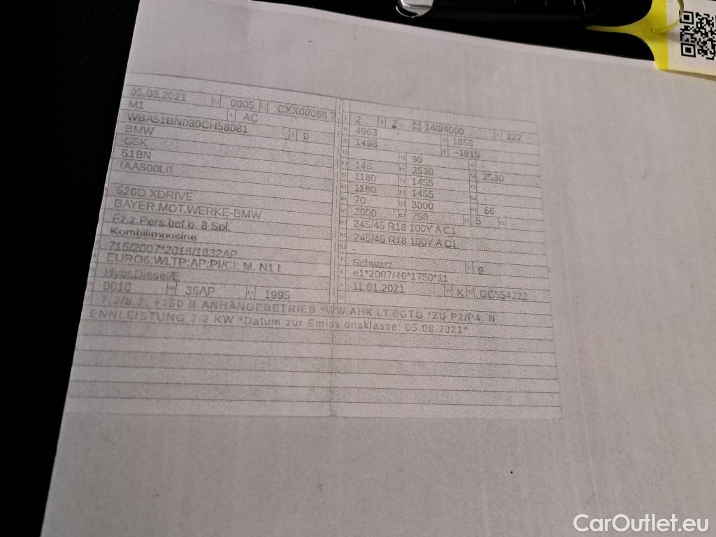 Bmw  Serie 5 Baureihe 5 Touring 520 d xDrive 2.0 140KW AT8 E6d #9