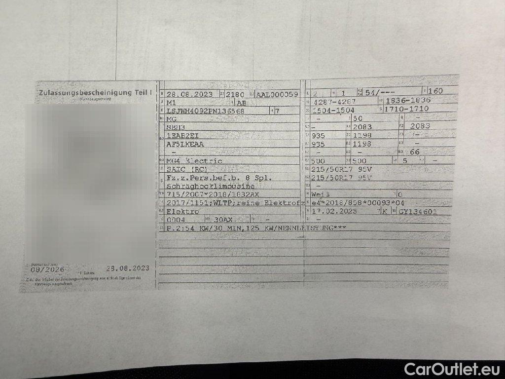 MG  EHS MG MG4 Standard 5d 125kW #41