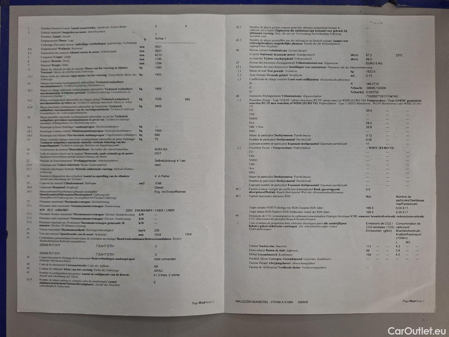 Audi  A3 Audi,  Sportback FL'16, Audi  Sportback 1.6 30 TDi 85kW S tr Business Ed #15