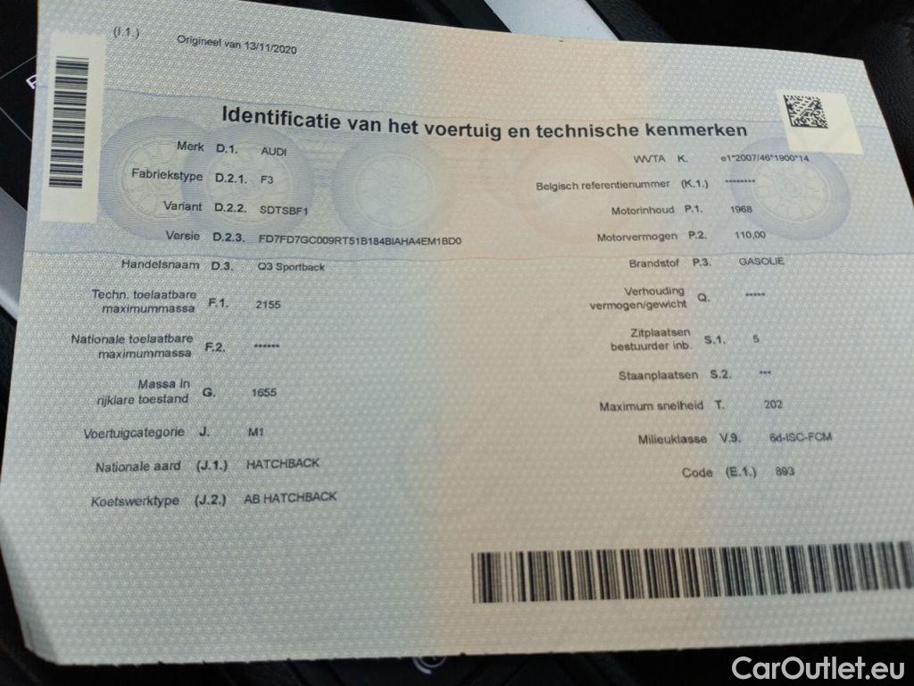 Audi  Q3 Audi  Sportback 35 TDI S tronic Business Edition 5d #11