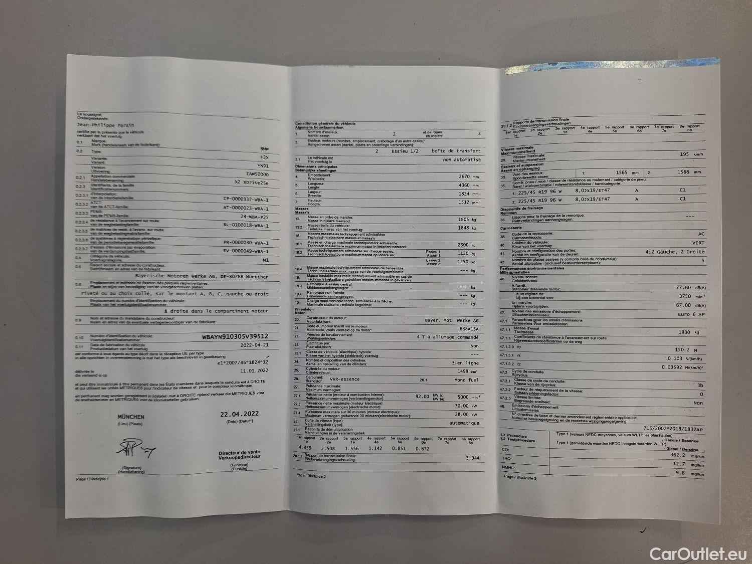 Bmw  X2 BMW  xDrive25e 162kW 5d ///M-Sportkit Gold Pack #15