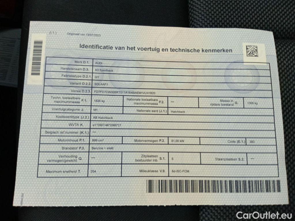 Audi  A3 Audi  Sportback 1.0 30 TFSi 81kW S tronic Attraction 5d #11