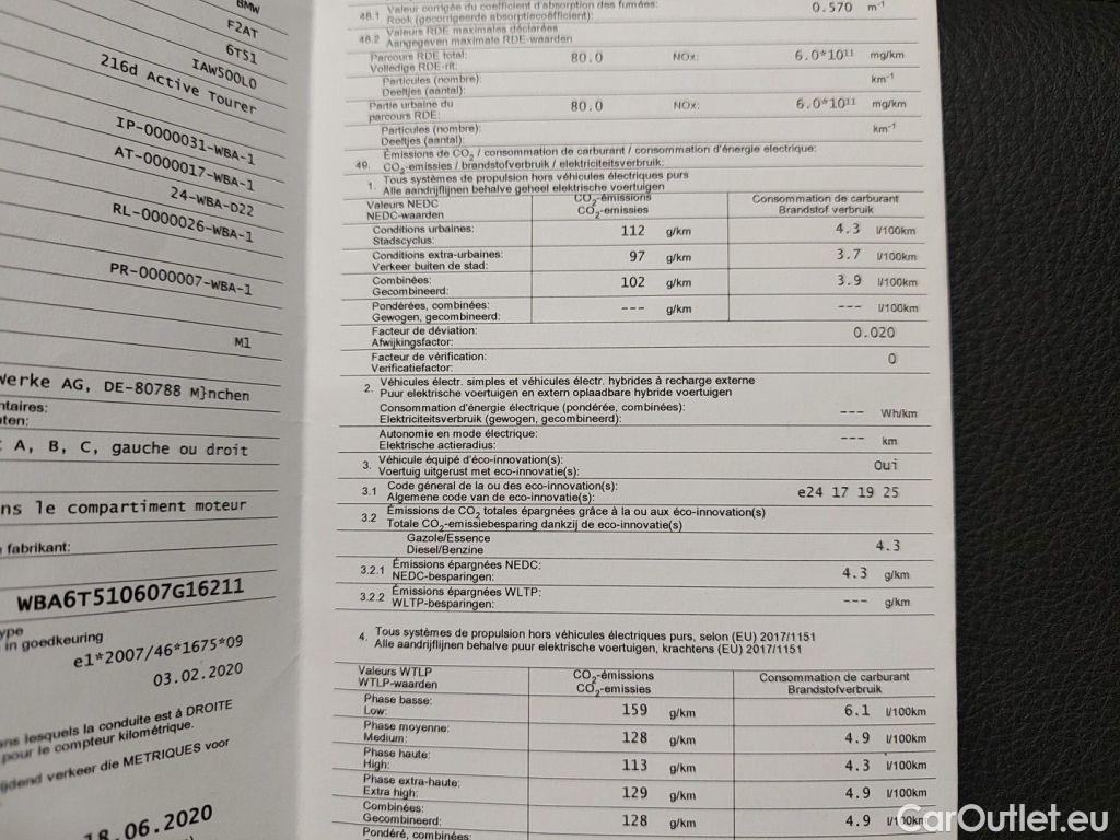 Bmw  Serie 2 BMW 2 Reeks Active Tourer 216d (85kW) Aut. 5d #12