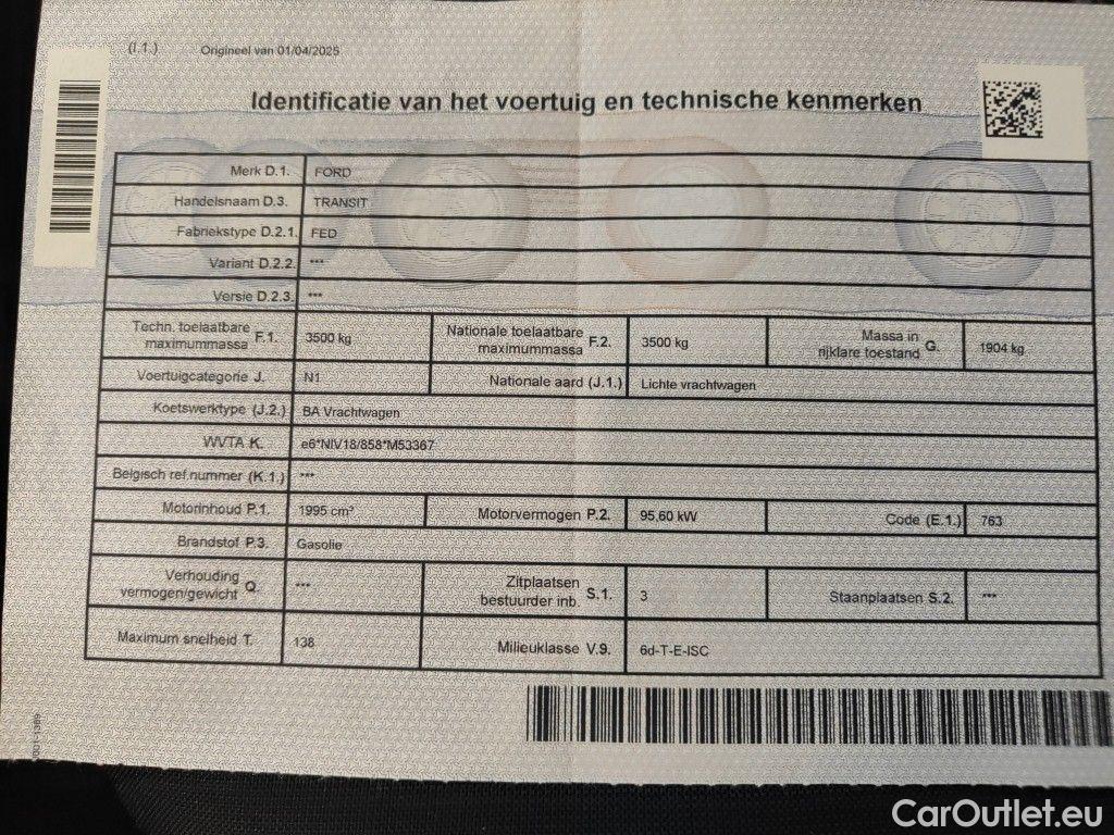 Ford  Transit Ford  350E 2.0TD 130pk 96kW M6 Ambiente 2d #4