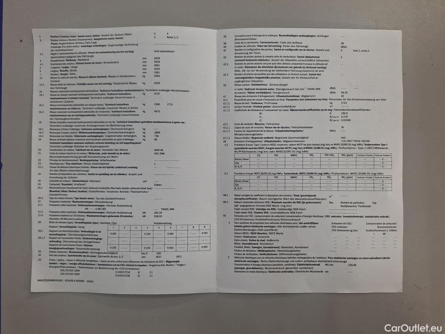 Audi  E-TRON Audi,  SB '19 BEV, Audi  Sportback 55 Quattro S-Line 5d #17