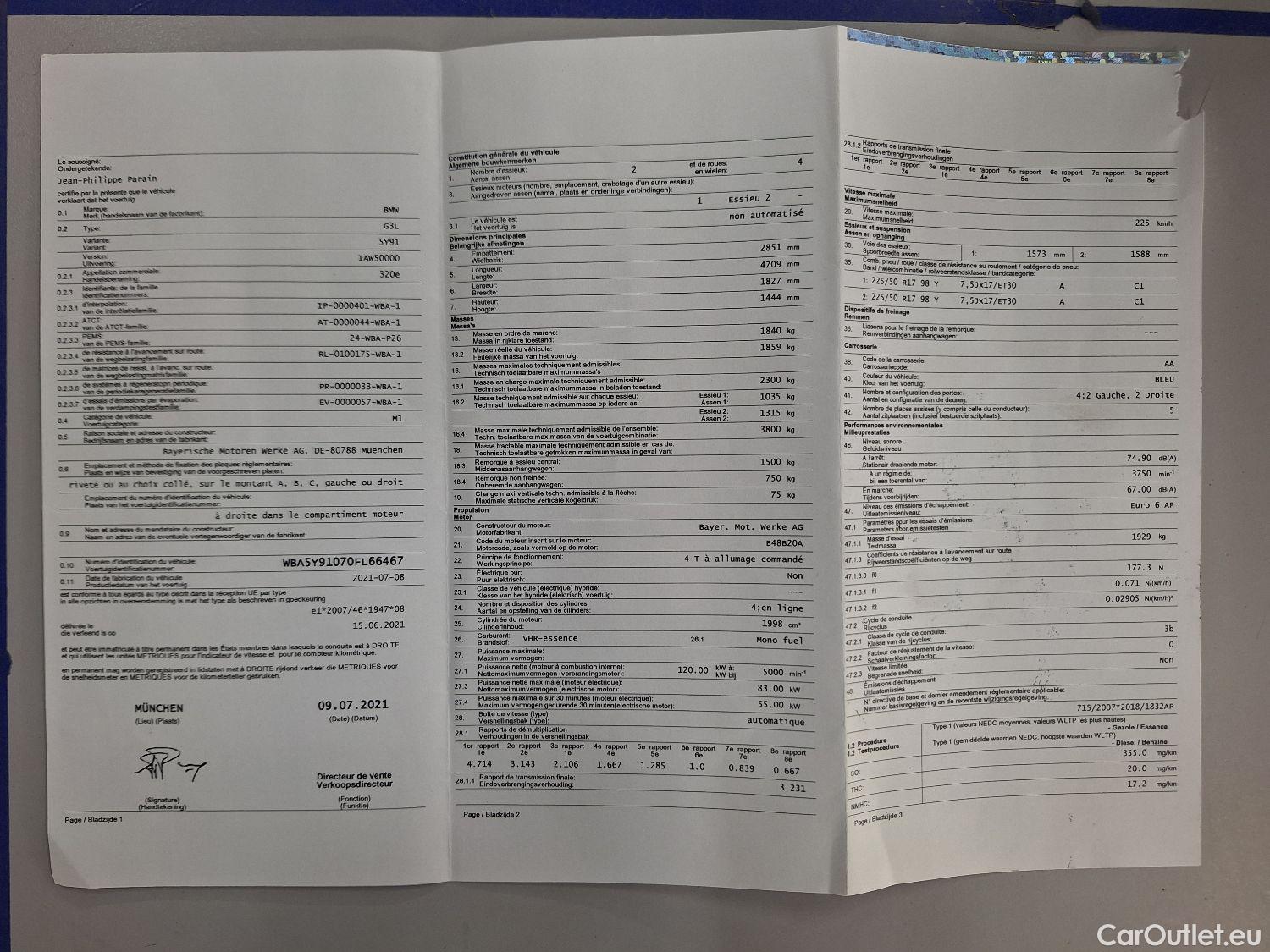 Bmw  Serie 3 BMW, 3-serie '18 PHEV, BMW 3 Reeks Berline 320e (150 kW) 4d #16