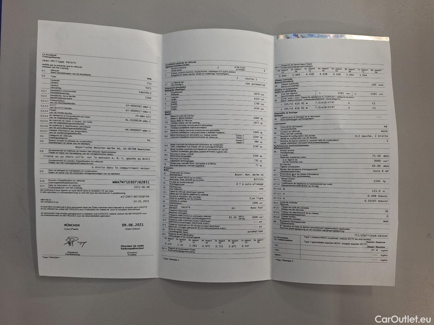 Bmw  Serie 1 BMW, 1-serie '19, BMW 1 Reeks Hatch 116dA (85 kW) 5d #15