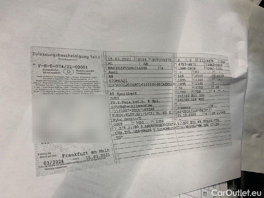 Audi  A5 Sportback  40 TFSI quattro advanced 2.0 TFSI 150KW AT7 E6d #20