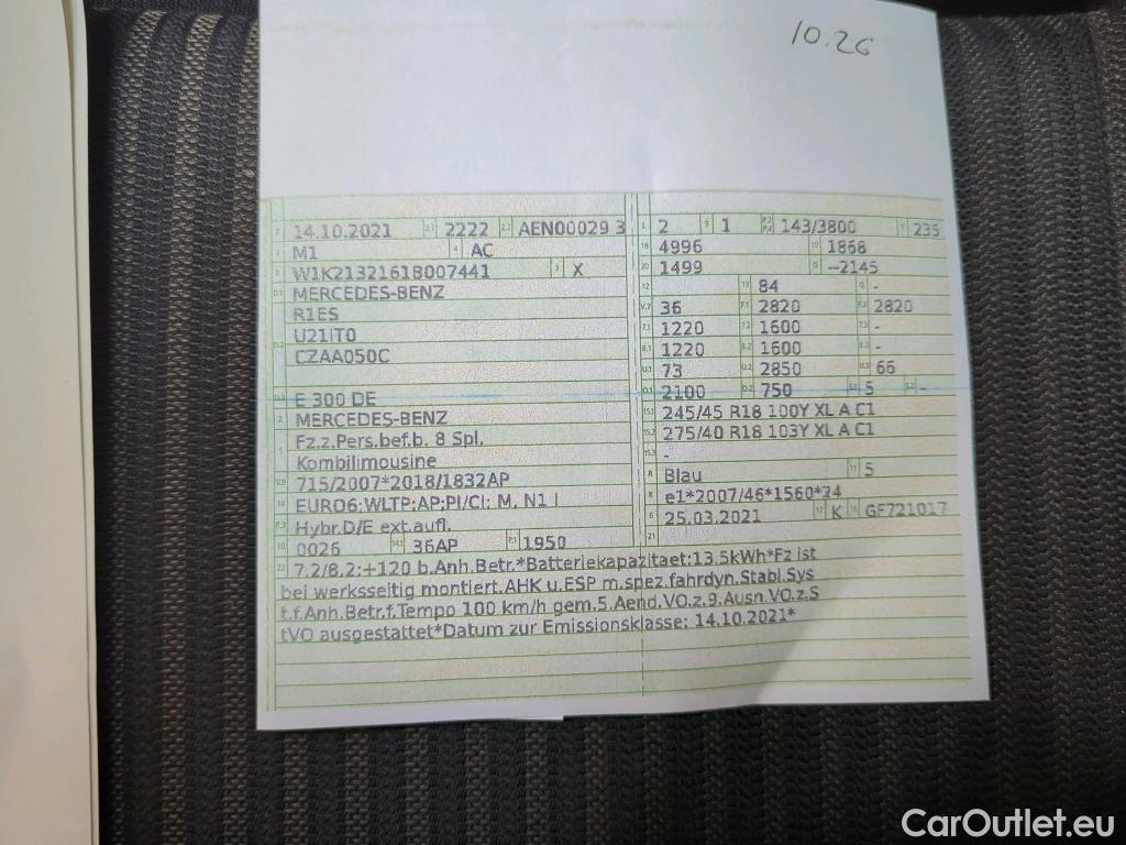 Mercedes  E-Klasse E -Klasse T-Modell E 300 de (213.216)Avantgarde 2.0 225KW AT9 E6d #19