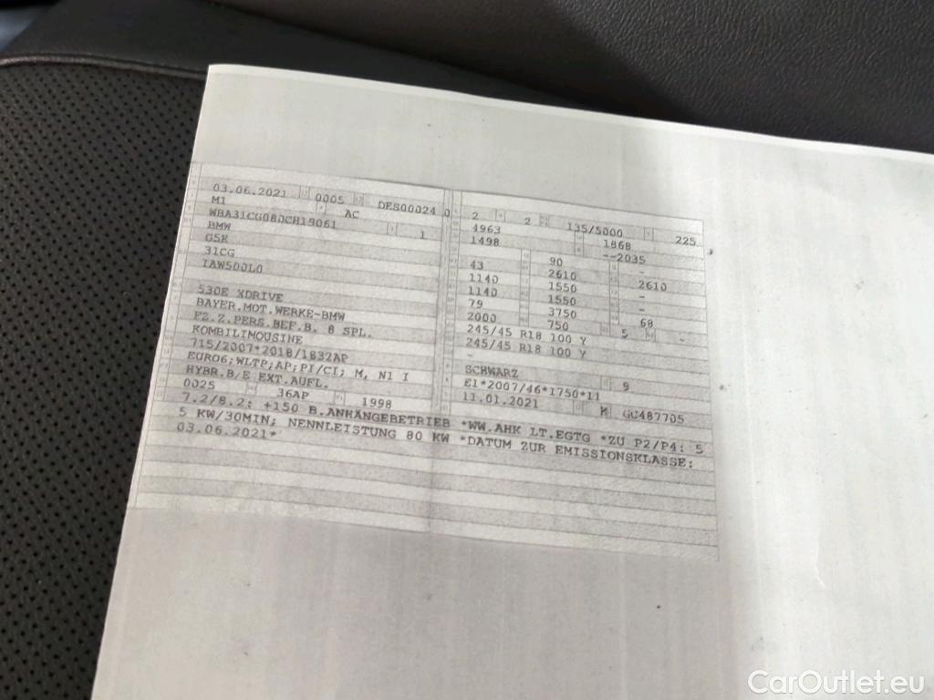 Bmw  Serie 5 Baureihe 5 Touring 530 e xDrive 2.0 215KW AT8 E6d #22