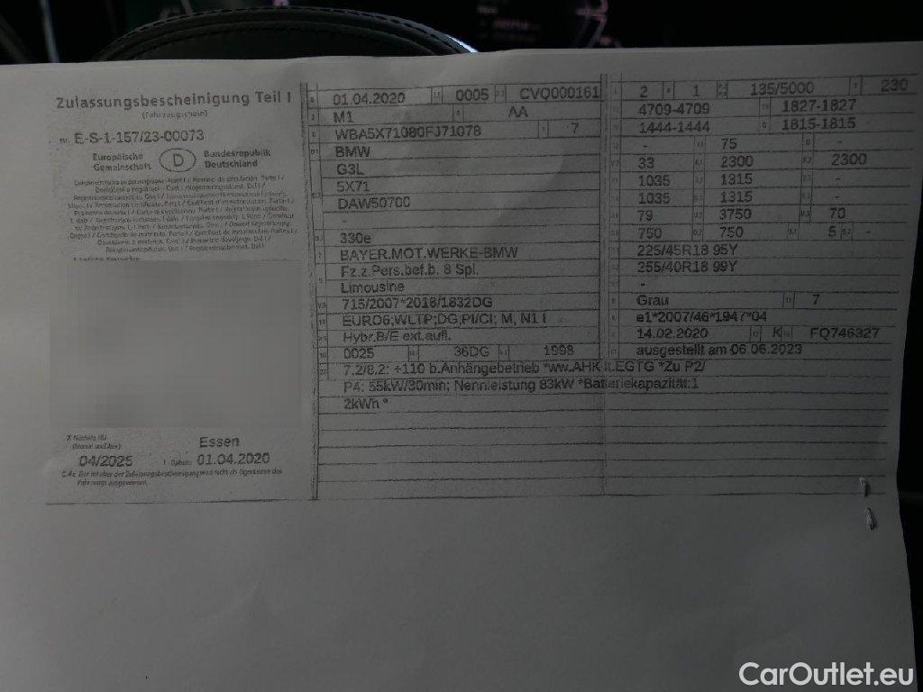 Bmw  Serie 3 Baureihe 3 Lim. 330 e M Sport 2.0 185KW AT8 E6dT #41