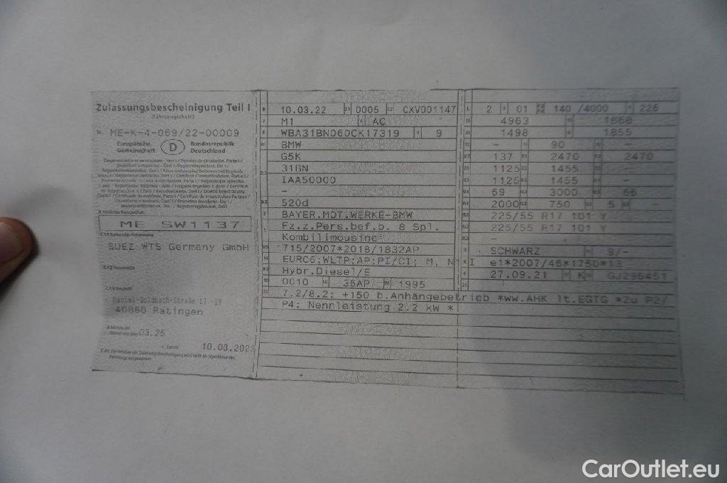 Bmw  Serie 5 Baureihe 5 Touring 520 d Luxury Line 2.0 140KW AT8 E6d #14