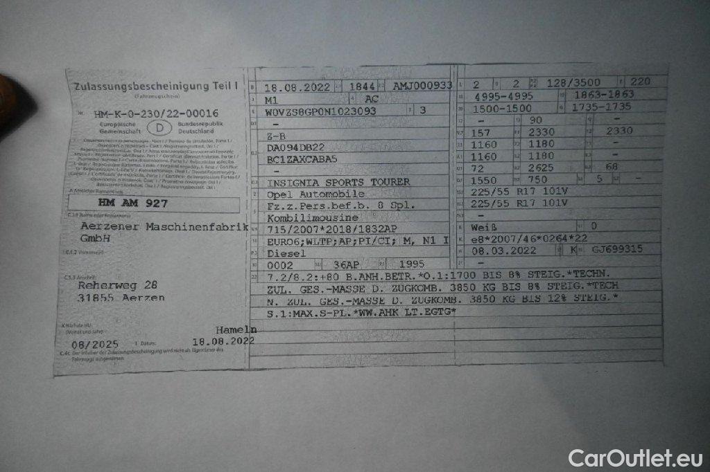 Opel  Insignia  B Sports Tourer Ultimate 4x4 2.0 CDTI 128KW AT8 E6d #20
