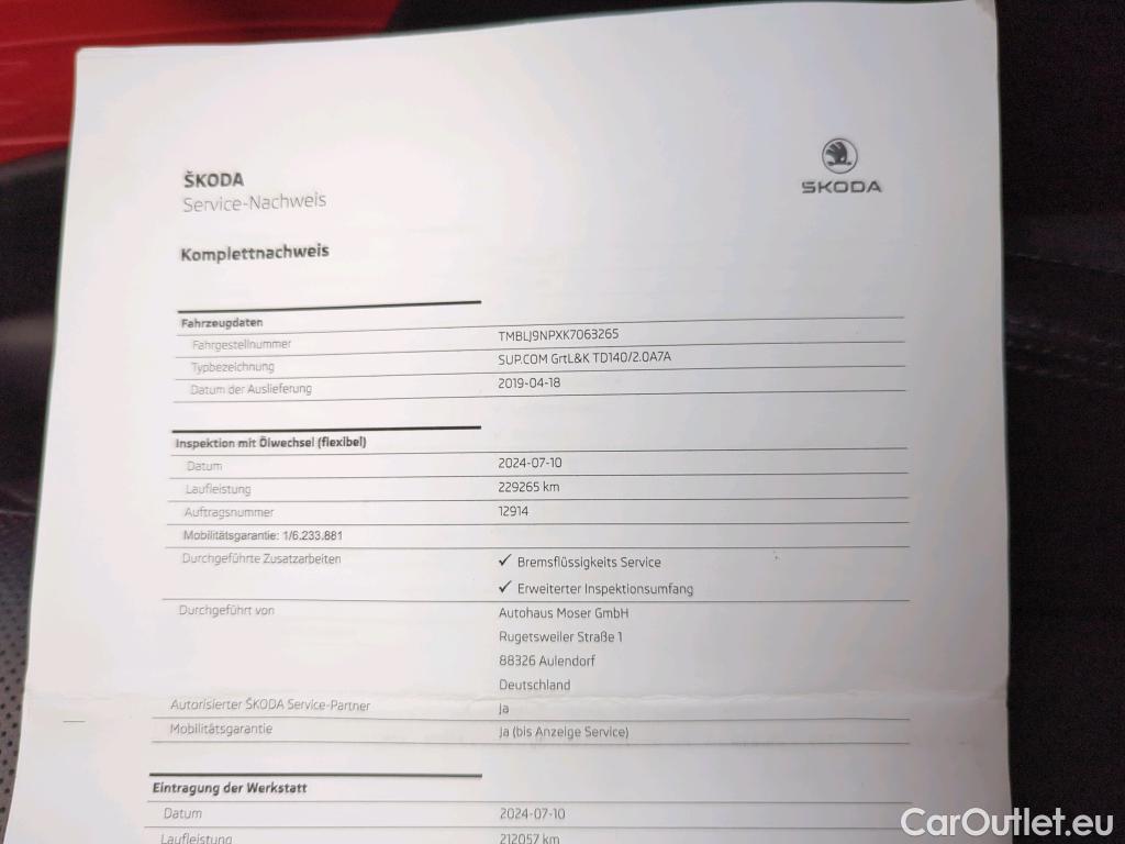 Skoda  Superb  Combi L&K 4x4 2.0 TDI 140KW AT7 E6dT #19